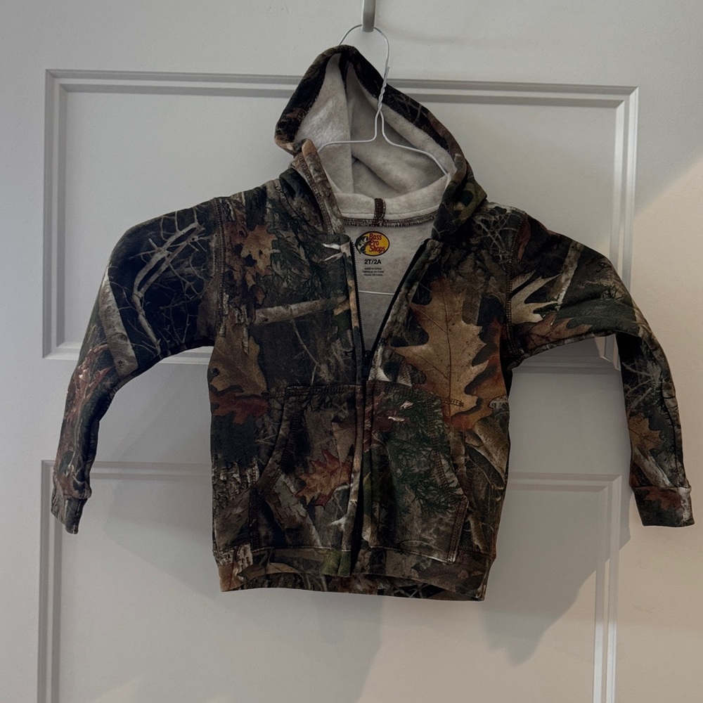 Bass Pro Shops Green and Brown Camo Hoodie